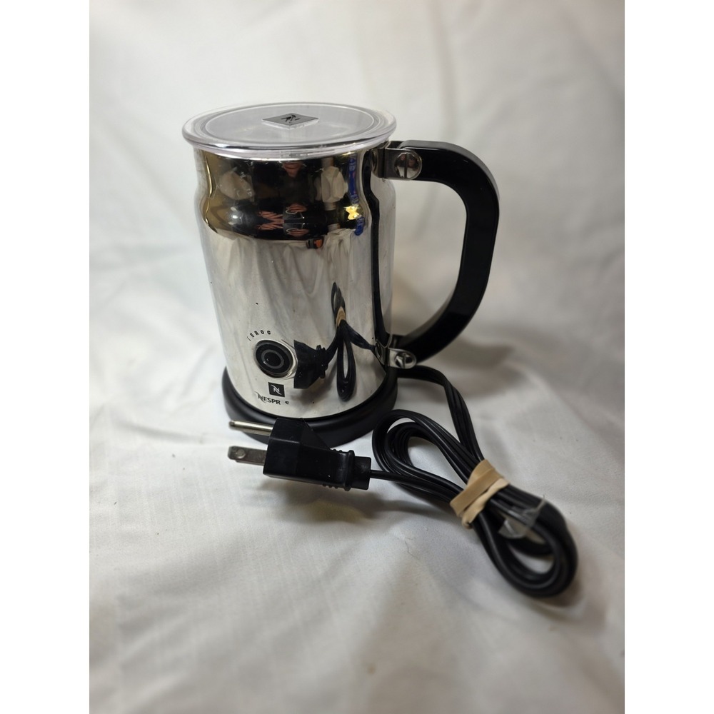 Nespresso Aeroccino + Plus 3192 Automatic Electric Milk Frother Stainless w Base